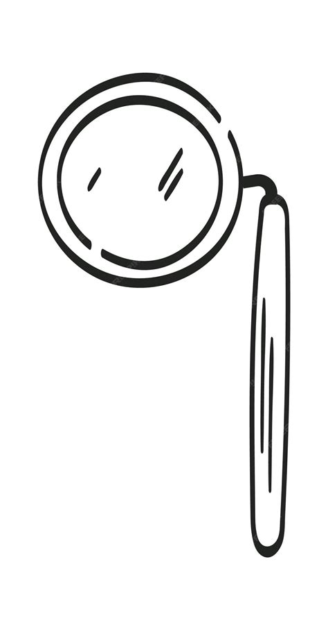 Premium Vector | Hand drawn magnifying glass vector illustration