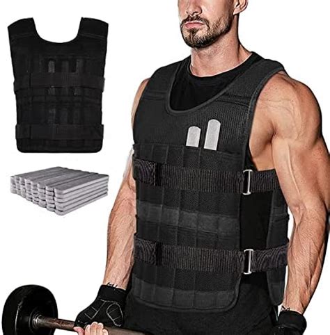 Hukimoyo Adjustable Weight Vest for Men 10 kg for gym with 50 Steel ...