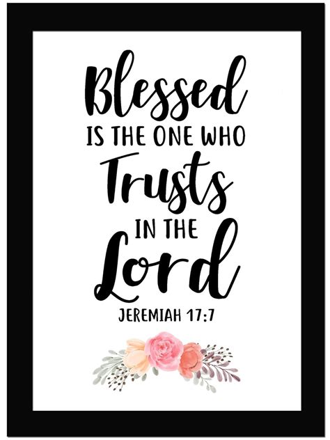 AR Creative Blessed Is From Above Bible Verse Photo Framed Wall Poster ...