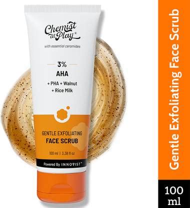 Chemist at Play Gentle Exfoliating Face Scrub | Face Wash-Like Daily ...
