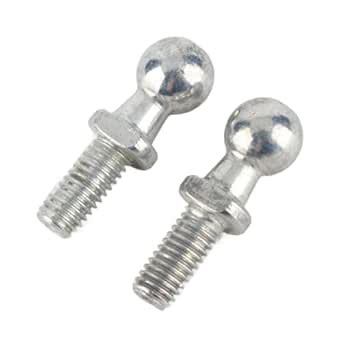 Qiilu 10mm 2 Pcs Car Iron Ball Stud Bolt M6 Ball Stud Bolt Precise ...