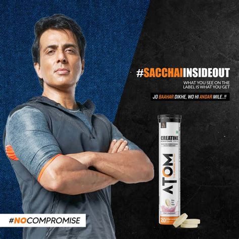 ATOM Creatine Monohydrate 1500mg | 20 Effervescent Tablets | Pink Lemo