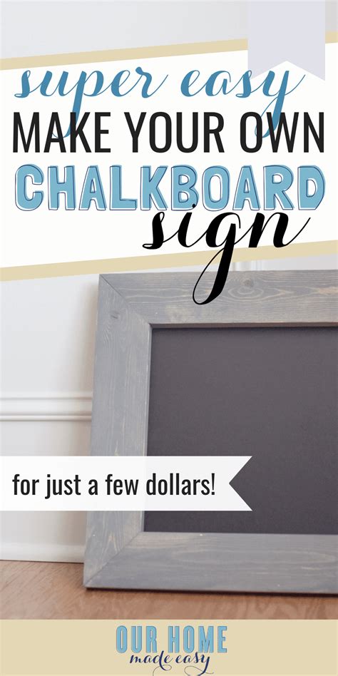 How to Make a Chalkboard Sign Using a Frame 的图像结果