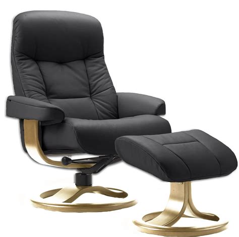 Fjords Muldal Large Leather Ergonomic Swivel Recliner Chair India | Ubuy