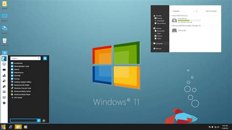 Windows them Transform Windows 7/10 to Windows 11 skinpack.com ...