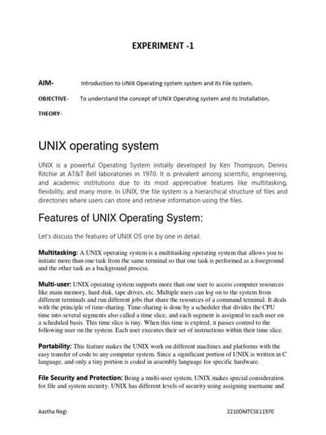 Image result for Unix Operating System Research Paper