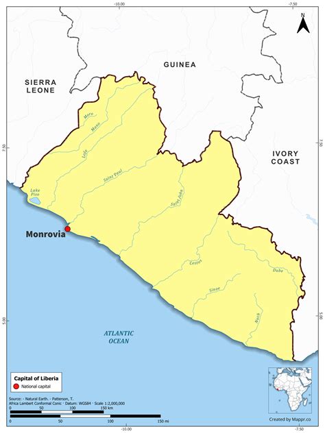 Liberia Maps | Mappr