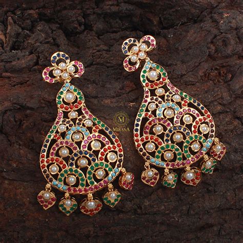 Ishita Multi Colour Jadau Designer Earrings