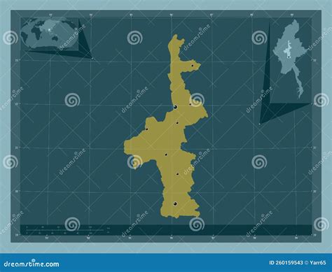 Mandalay, Myanmar. Solid. Major Cities Stock Illustration ...