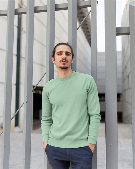 Shop mint green solid coloured sweatshirts for a fresh look | Muselot