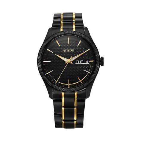 Buy Titan Regalia Opulent Quartz Analog with Day & Date Black Dial Two ...