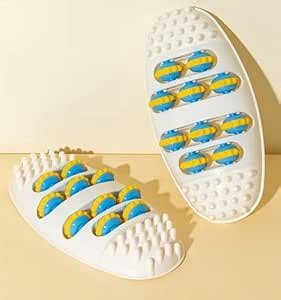 PLASTIC ROLLER WHEEL ACUPOINT FOOT MASSAGER : Amazon.in: Health ...