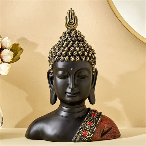 Buy Corsica Fiesta Polyresin Buddha Figurine from Corsica by Home ...