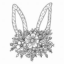 Image result for Cute Easter Bunny Outline