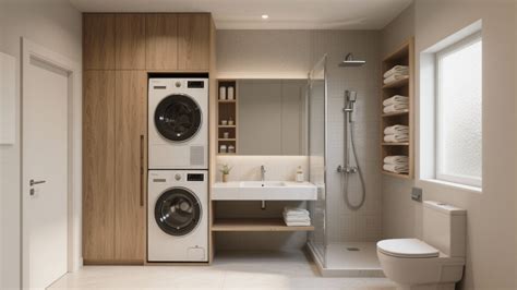 Small Bathroom with Laundry: 5 Floor Plans I Use