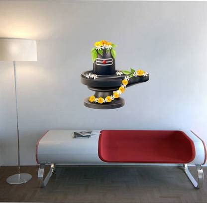 Saiii Designs 50 cm God Shiva Lingam Spiritual Wall Sticker Self ...