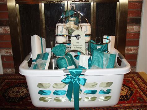 bridal shower basket | Wedding shower gifts, Unique wedding shower gift ...