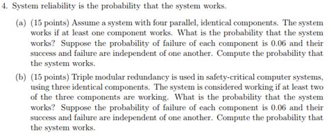 Image result for System Reliability in Probability