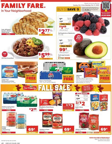 Family Fare Weekly Ad from October 5
