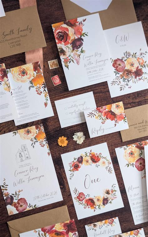 Rustic Red Wedding Invitations