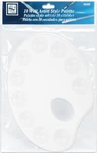 Loew-Cornell 10-Cavity Artist Style Palette, 6.5 by 9-Inch : Amazon.in ...