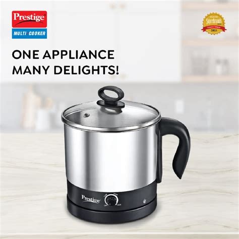 Prestige PMC 3.0 Plus 600 Watt 1.5 Litre Multi Cooker with Idli Stand ...