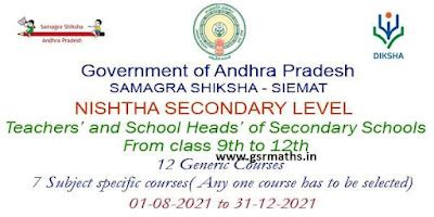 NISHTHA DIKSHA Secondary Level Training Courses Joining Enrolment Links ...