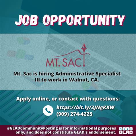 Mount San Antonio College Job Opportunity - Center On Deafness Inland ...