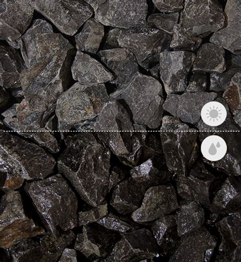 Bruchsteine Basalt Schwarz-Anthrazit - Min2C - Natural Minerals
