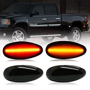 D-Lumina LED Side Marker Lights Assembly Amber ＆ Red for 2001-2014 ...