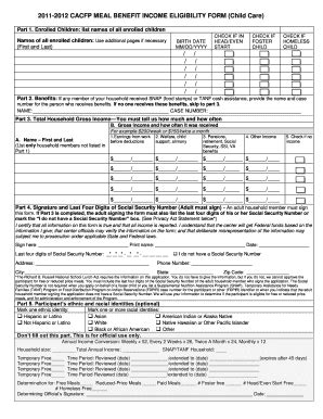 2011-2012 CACFP MEAL BENEFIT INCOME ELIGIBILITY FORM ... - Docs Alsde ...