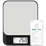 Sansui Digital Kitchen Scale with Stainless Steel Platform & Food ...