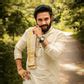 Cream Pattu Kurta with zari work on collar and cuffs – GROOM2B