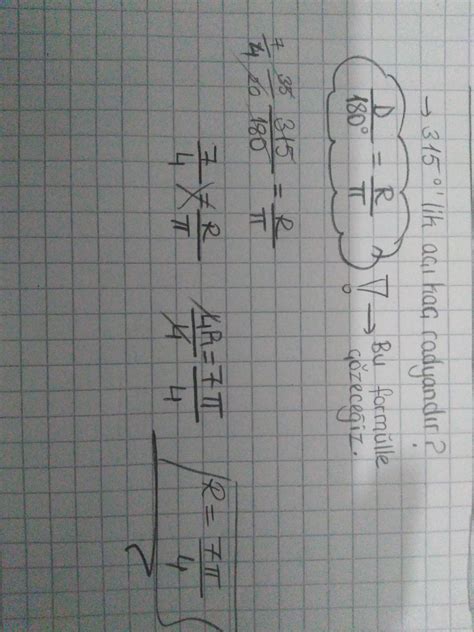 315 derece lik aci kac radyandirlütfen acil yapabilen varsa - Eodev.com
