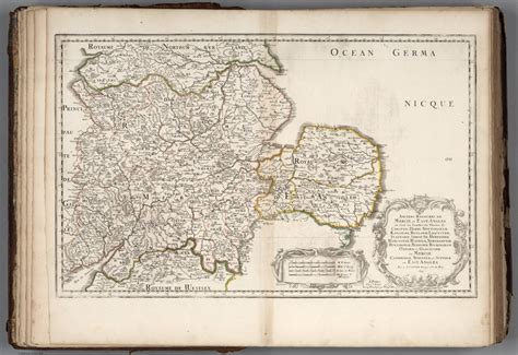 Anciens Royaumes de Mercie et East-Angles (Ancient Kingdoms of Mercia and East Anglia). : Sanson ...