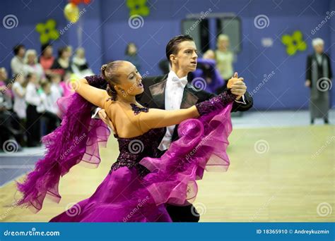 Couple Dancing Sport Competition Editorial Image - Image of dress ...
