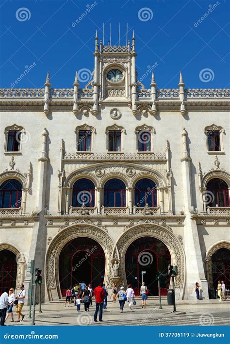 Rossio Train Station, Lisbon, Portugal Editorial Stock Image - Image of ...