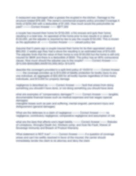 SOLUTION: Florida adjuster licensing practice exam updated 2023 with ...