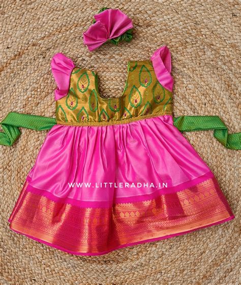 Green & Pink Frock – littleradha