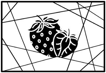 120 Fruits Coloring Pages, Fruits Stain Glass Art, Fruits Silhouette ...