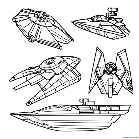 Star Wars Ships Coloring Page (39623-31332)