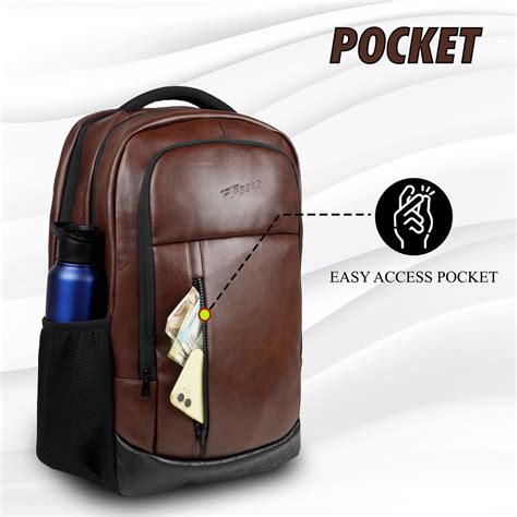 Bering 28L Tan Art Leather Laptop Backpack – FGEAR.in