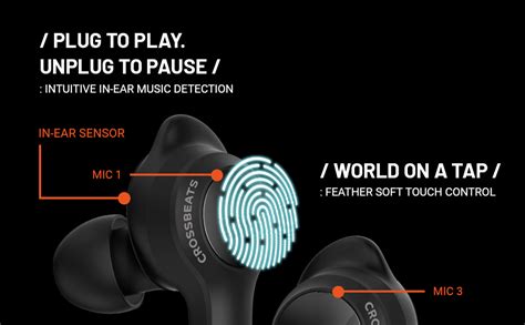 CrossBeats Torq Bluetooth in-Ear Earbuds, CVC 8th Gen, Music Gaming TWS ...