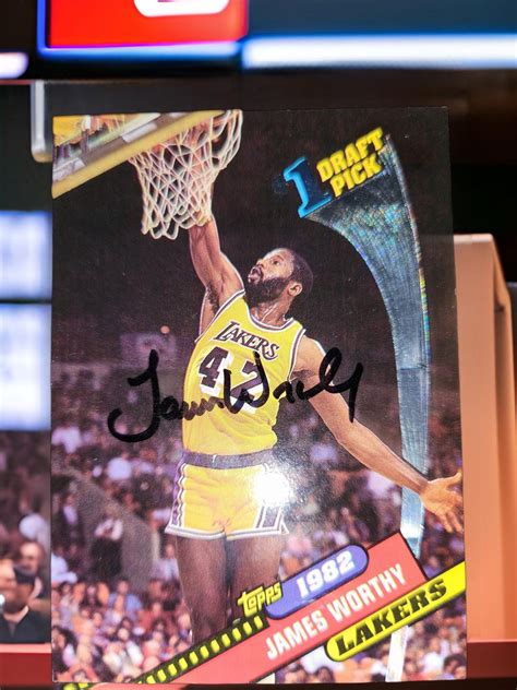 James Worthy Rookie Autographed Card - Etsy