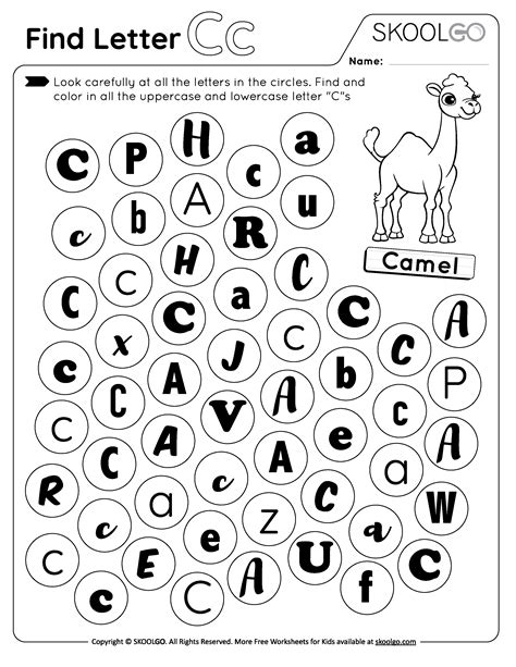 Letter C Worksheets