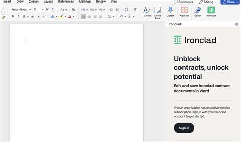 Ironclad for Word Add-In Overview – Ironclad