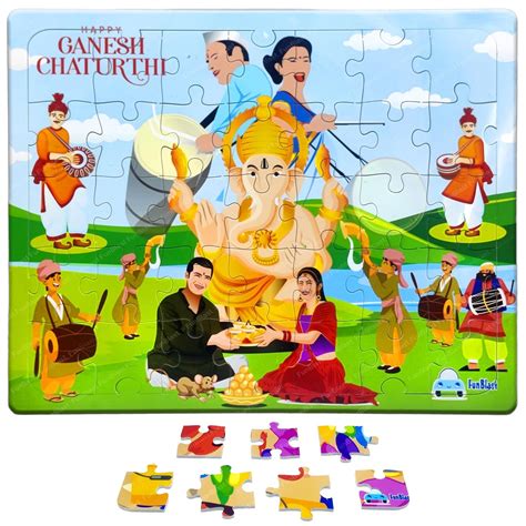 Buy FunBlast Indian Festivals Jigsaw Puzzle for Kids - 35 Pcs Jigsaw ...