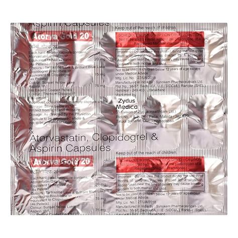 Atorva Gold 20 - Strip of 15 Capsules : Amazon.in: Health & Personal Care