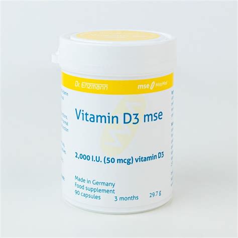 Vitamin D3 mse 2,000 IU 90 capsules Made in Germany. – ActiveCells®