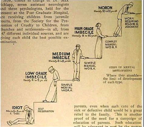 Historical reason words like moron and imbecile aren't so nice to use ...
